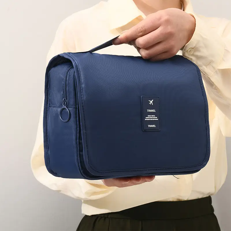 Black Portable Makeup & Travel Bag for Women - Image 5