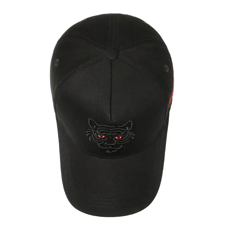 Men's Black Tiger Head Baseball Cap Extra Large - Image 8