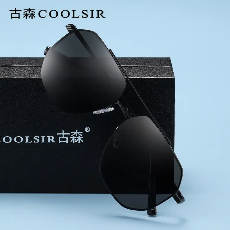 Aviator Sunglasses HD Nylon Blue Polarized Men - Image 7