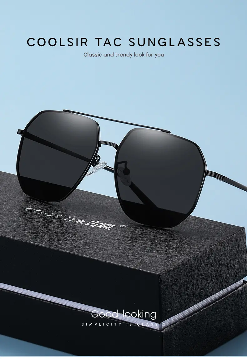 Aviator Sunglasses HD Nylon Blue Polarized Men — feature 1