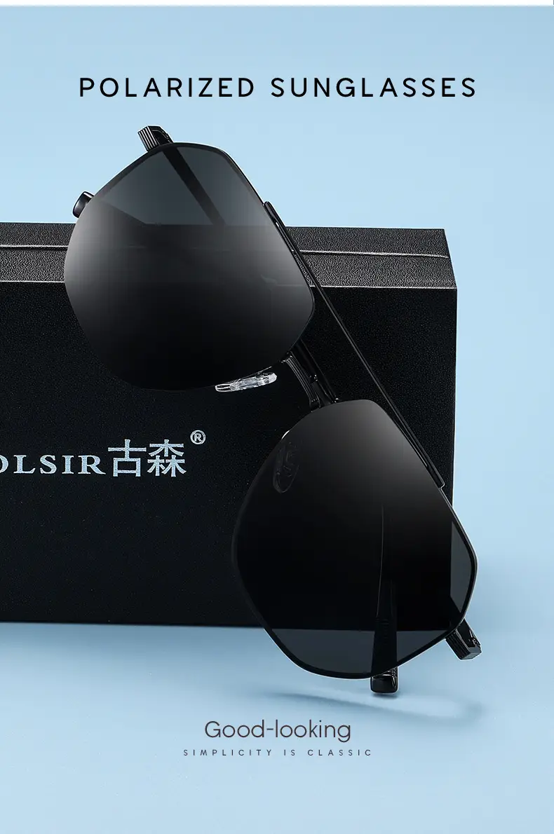 Aviator Sunglasses HD Nylon Blue Polarized Men — feature 3