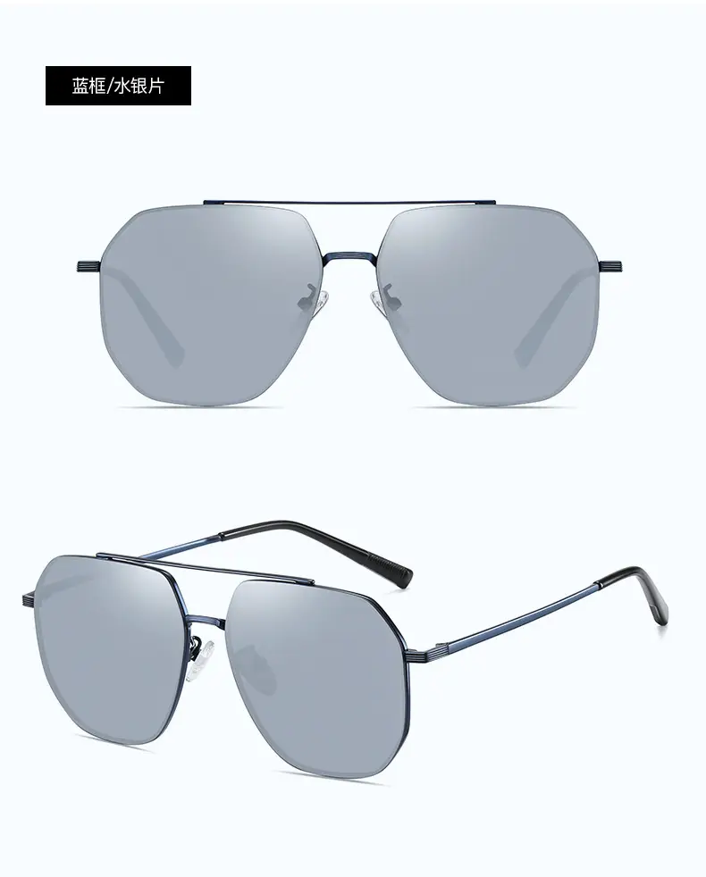 Aviator Sunglasses HD Nylon Blue Polarized Men — feature 9