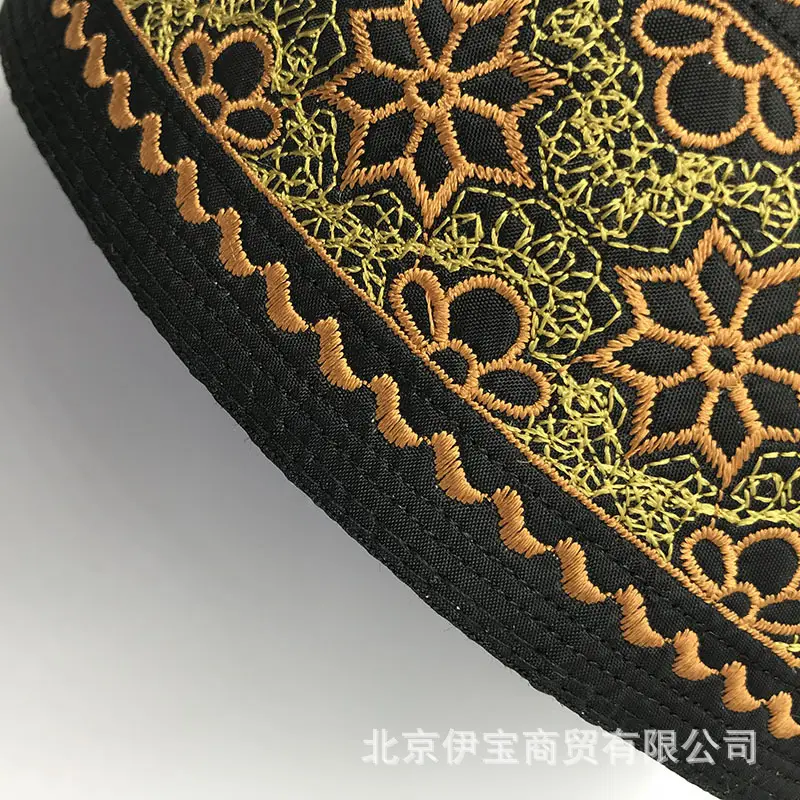 Muslim Prayer Hat Round Bristle Ethnic Design - Image 3