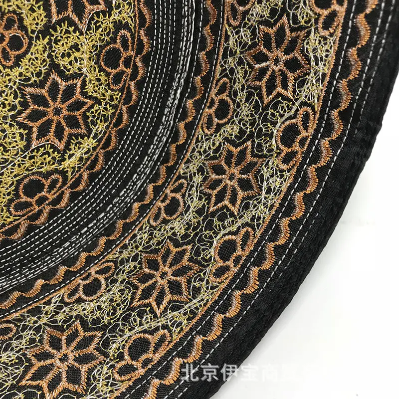 Muslim Prayer Hat Round Bristle Ethnic Design - Image 4
