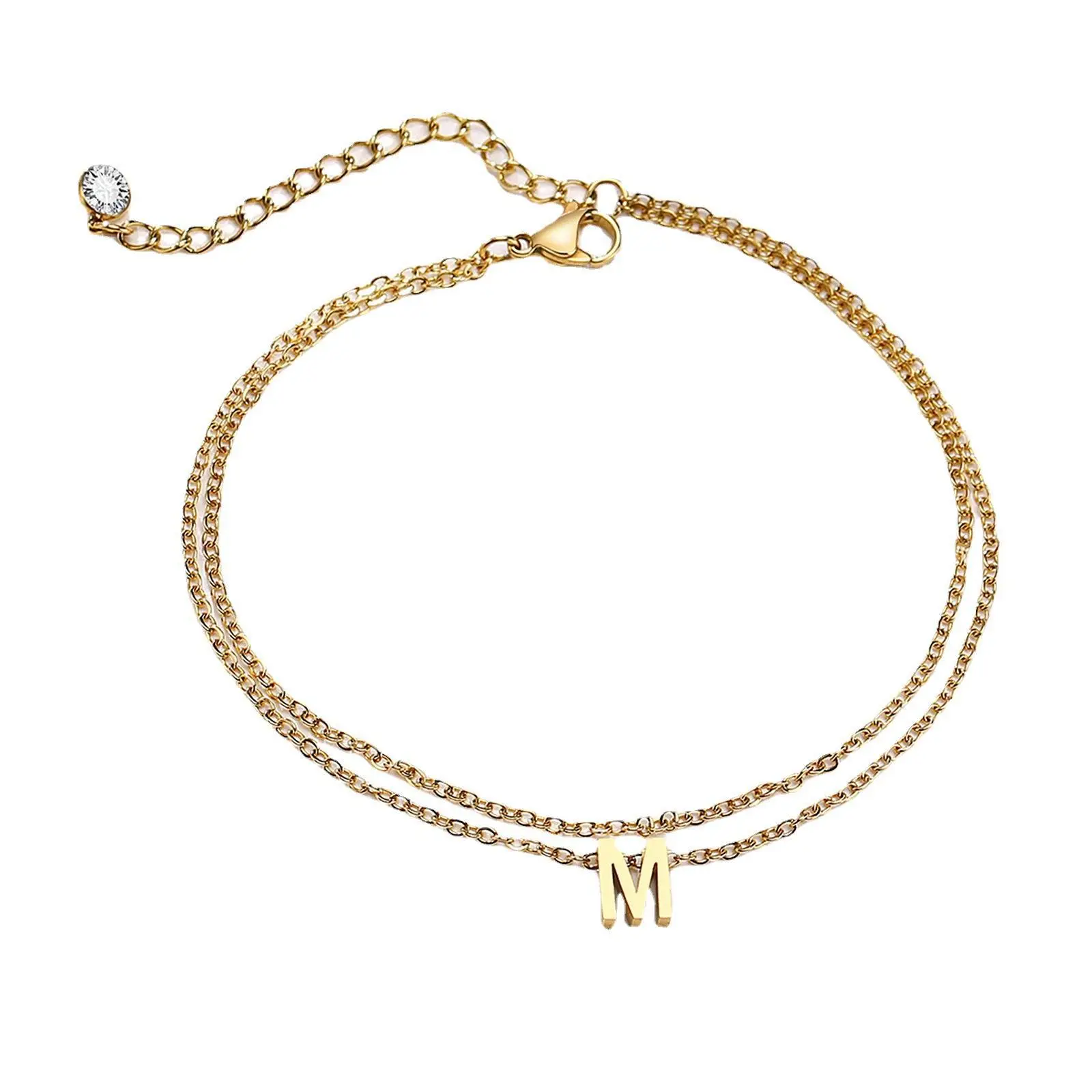 Gold Double Layer Anklet for Women Summer - Image 5