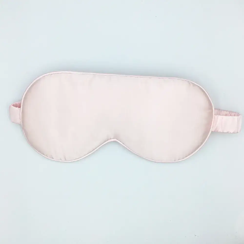 Red Silk Embroidered Eye Mask for Sleep - Image 2