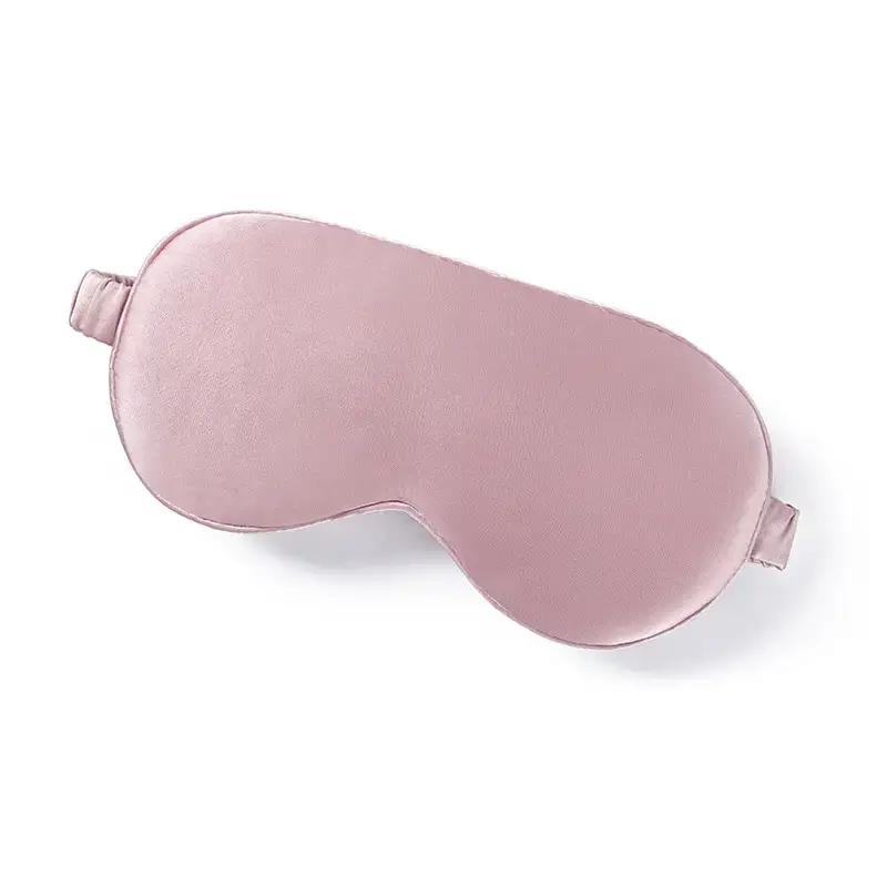Red Silk Embroidered Eye Mask for Sleep - Image 3