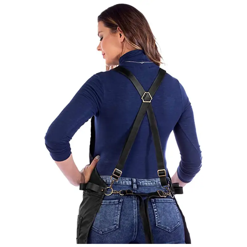 Cross-border waterproof apron with multi-pocket BBQ hair stylist overalls — feature 22