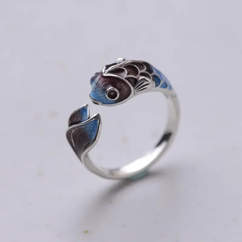 Women's Gradient Fish Open Ring Small Fashion - Image 2