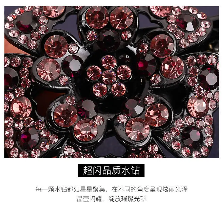 South Korean Floral Crystal Hair Clip for Women — feature 11