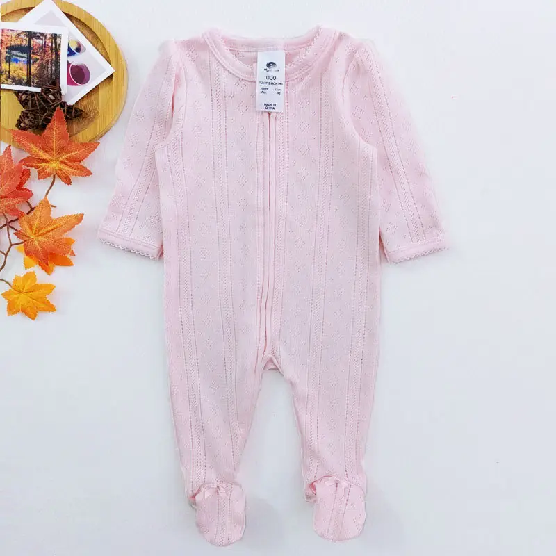 Newborn Jacquard Foot Cover Set Pink Floral 2 Pcs - Image 5