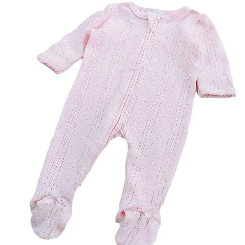 Newborn Jacquard Foot Cover Set Pink Floral 2 Pcs - Image 7