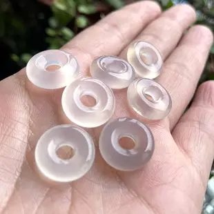 Natural White Jade Safety Ring Pendant Necklace for Men Women — feature 3