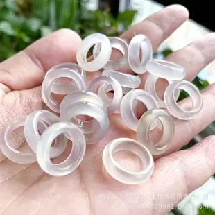 Natural White Jade Safety Ring Pendant Necklace for Men Women — feature 4