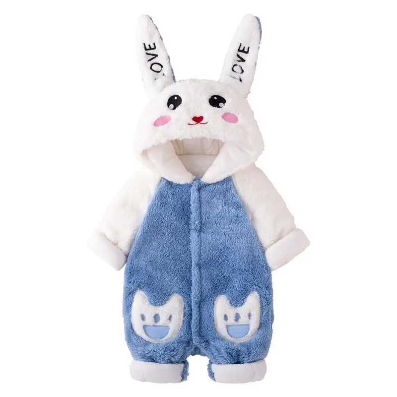 Cute Bunny Hooded Jump Suit for Girls - Image 10