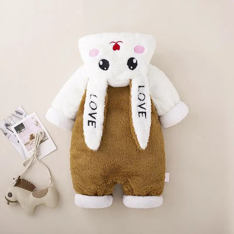 Cute Bunny Hooded Jump Suit for Girls - Image 4