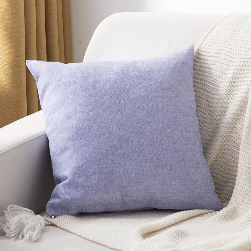 Green Linen Sofa Pillow for Living Room & Car - Image 7