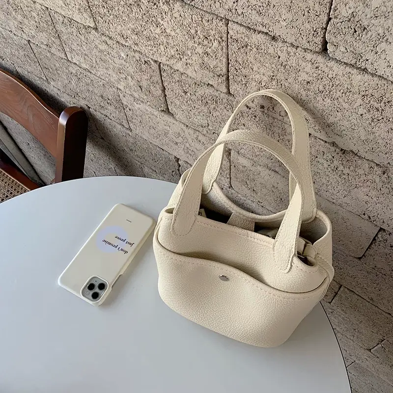 Women's Beige Leather Tote Bag 2026 Summer — feature 12