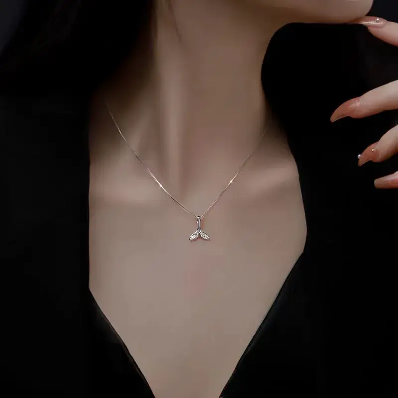 925 Sterling Silver Fishtail Necklace for Women - Image 5
