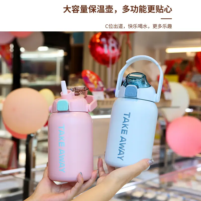 Portable Phone Holder with 850ml Stainless Steel Thermos Cup - Image 5