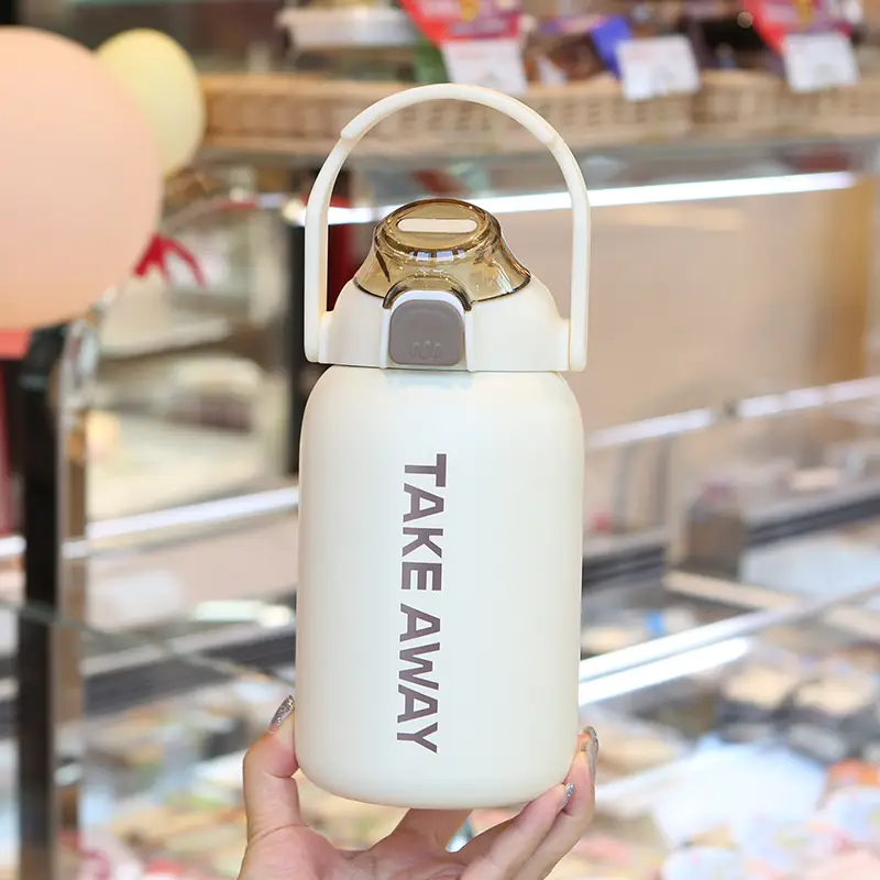 Portable Phone Holder with 850ml Stainless Steel Thermos Cup - Image 3
