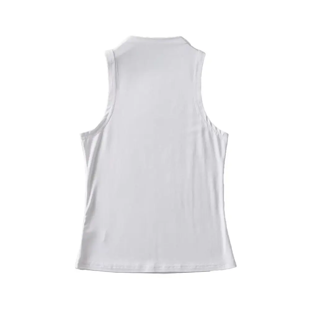 Women's Gray Sleeveless Cropped Vest - Image 2