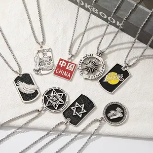 Rotating Smiling Face Necklace for Men Women Silver 70cm — feature 7
