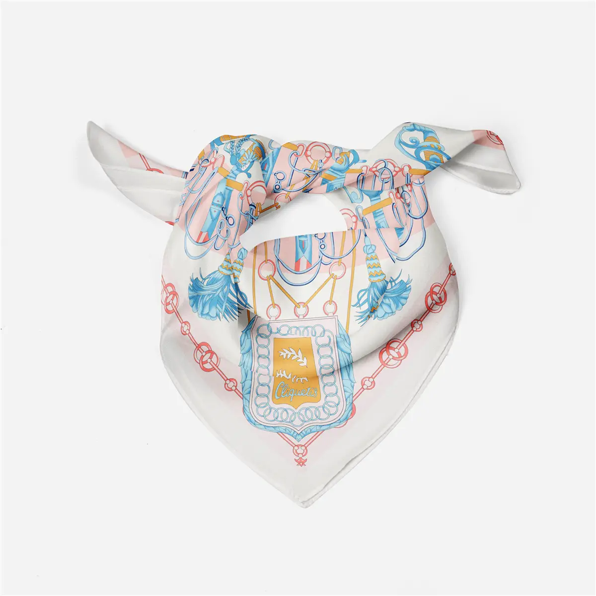 2024 Summer Silk Scarf for Women Blue Paris Design — feature 101