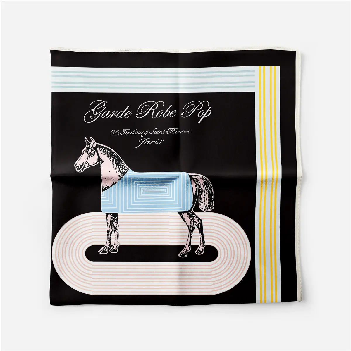 2024 Summer Silk Scarf for Women Blue Paris Design — feature 108