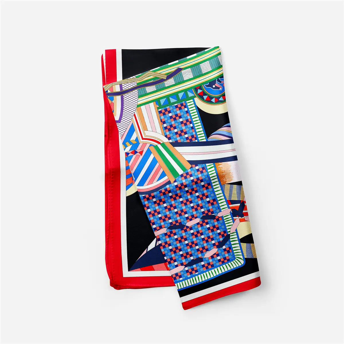 2024 Summer Silk Scarf for Women Blue Paris Design — feature 149