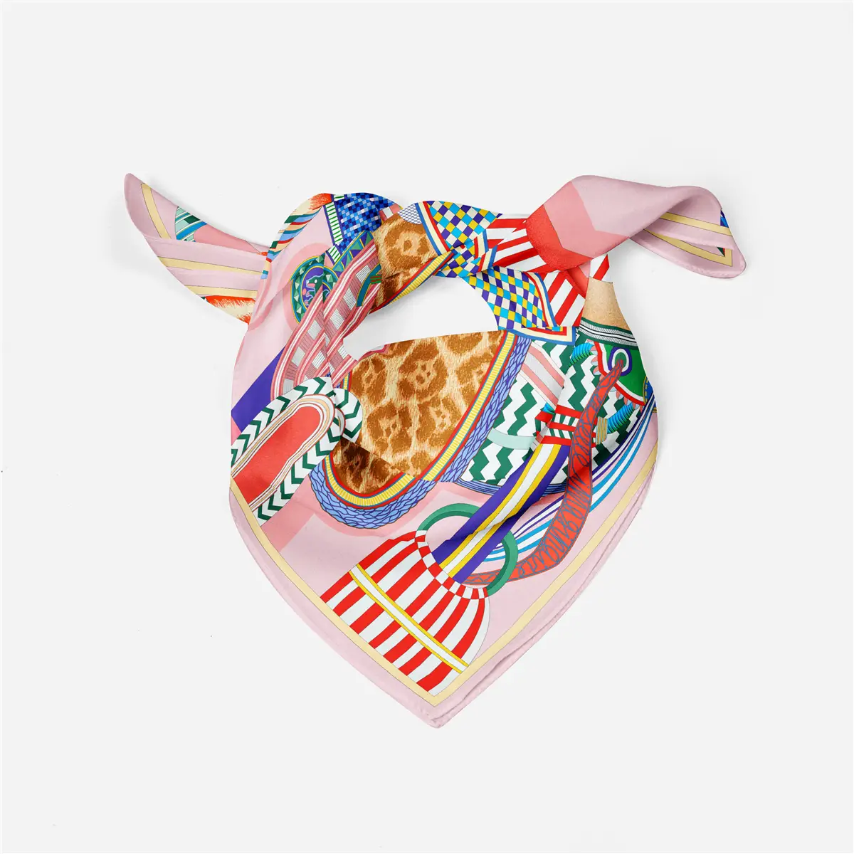 2024 Summer Silk Scarf for Women Blue Paris Design — feature 165
