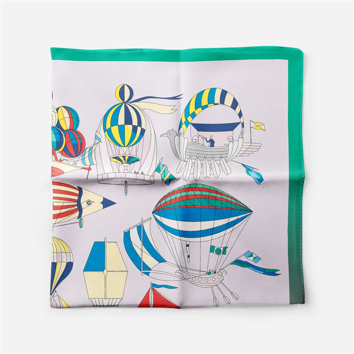 2024 Summer Silk Scarf for Women Blue Paris Design — feature 255