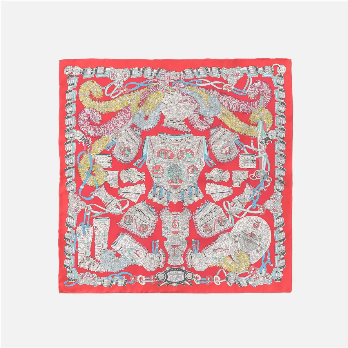 2024 Summer Silk Scarf for Women Blue Paris Design — feature 29