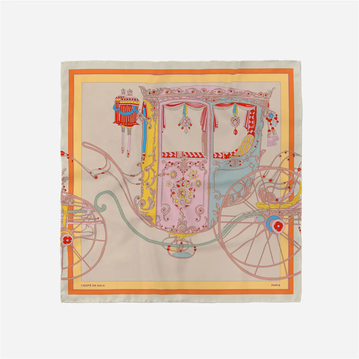 2024 Summer Silk Scarf for Women Blue Paris Design — feature 305