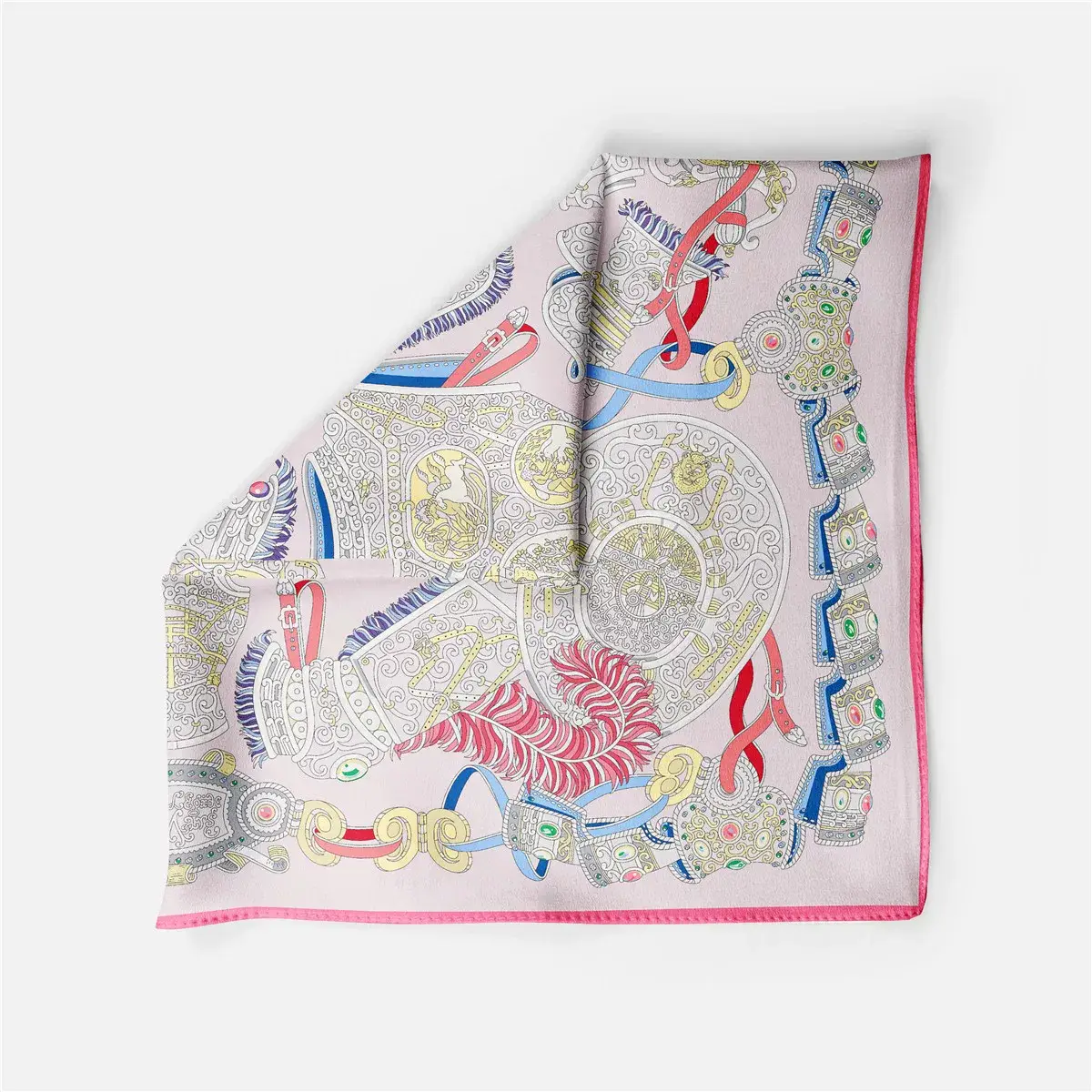 2024 Summer Silk Scarf for Women Blue Paris Design — feature 33