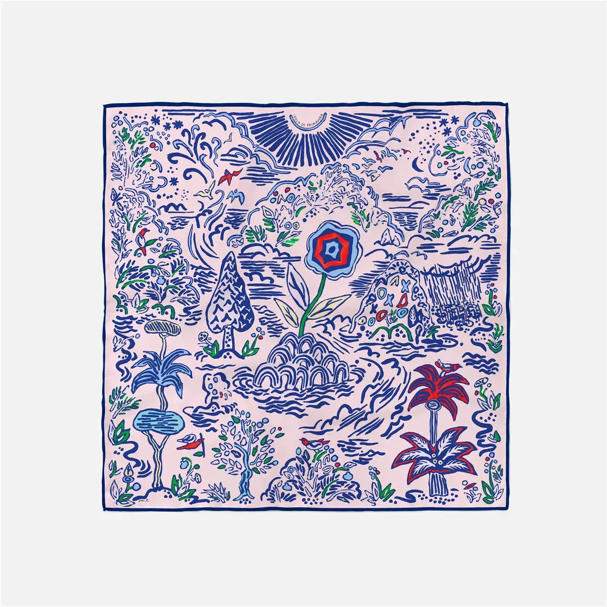2024 Summer Silk Scarf for Women Blue Paris Design — feature 37