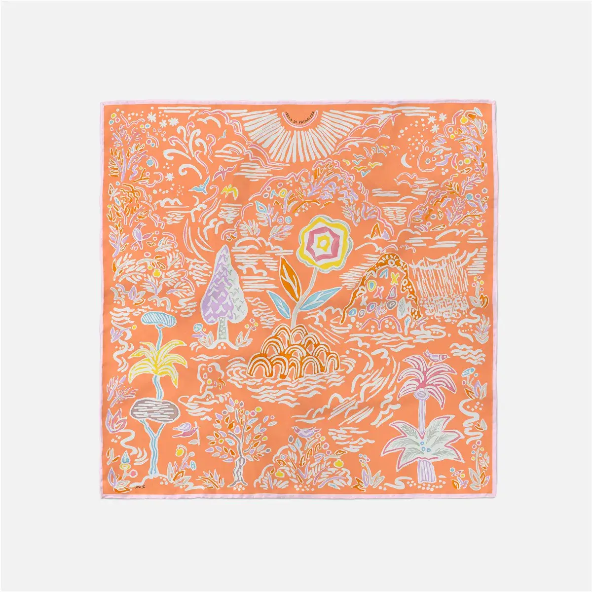 2024 Summer Silk Scarf for Women Blue Paris Design — feature 38
