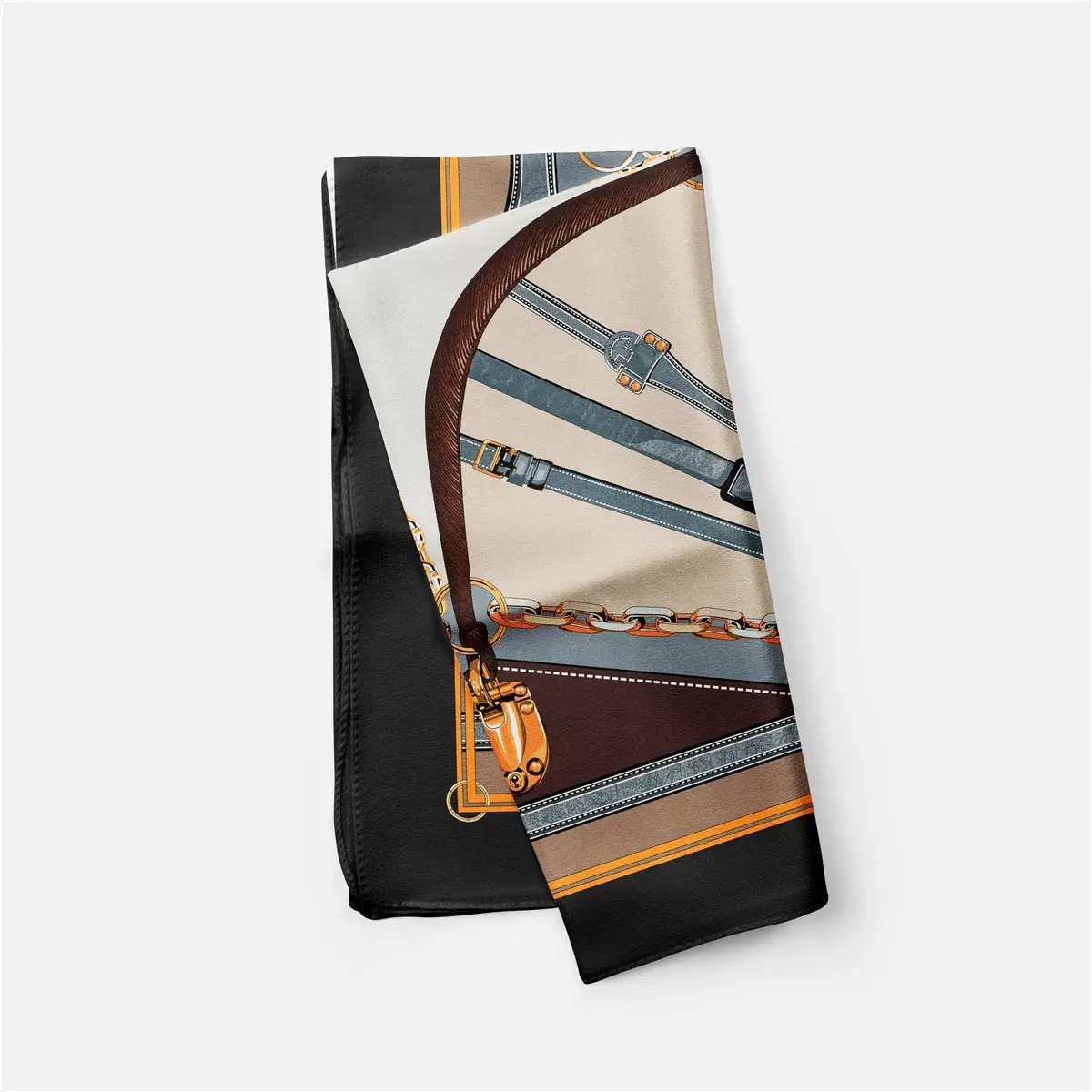 2024 Summer Silk Scarf for Women Blue Paris Design — feature 57