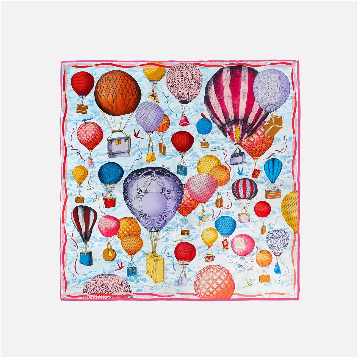 2024 Summer Silk Scarf for Women Blue Paris Design — feature 70