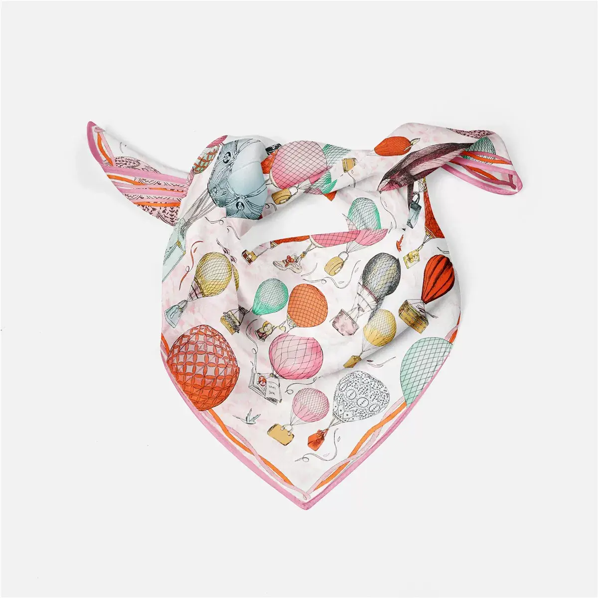 2024 Summer Silk Scarf for Women Blue Paris Design — feature 75