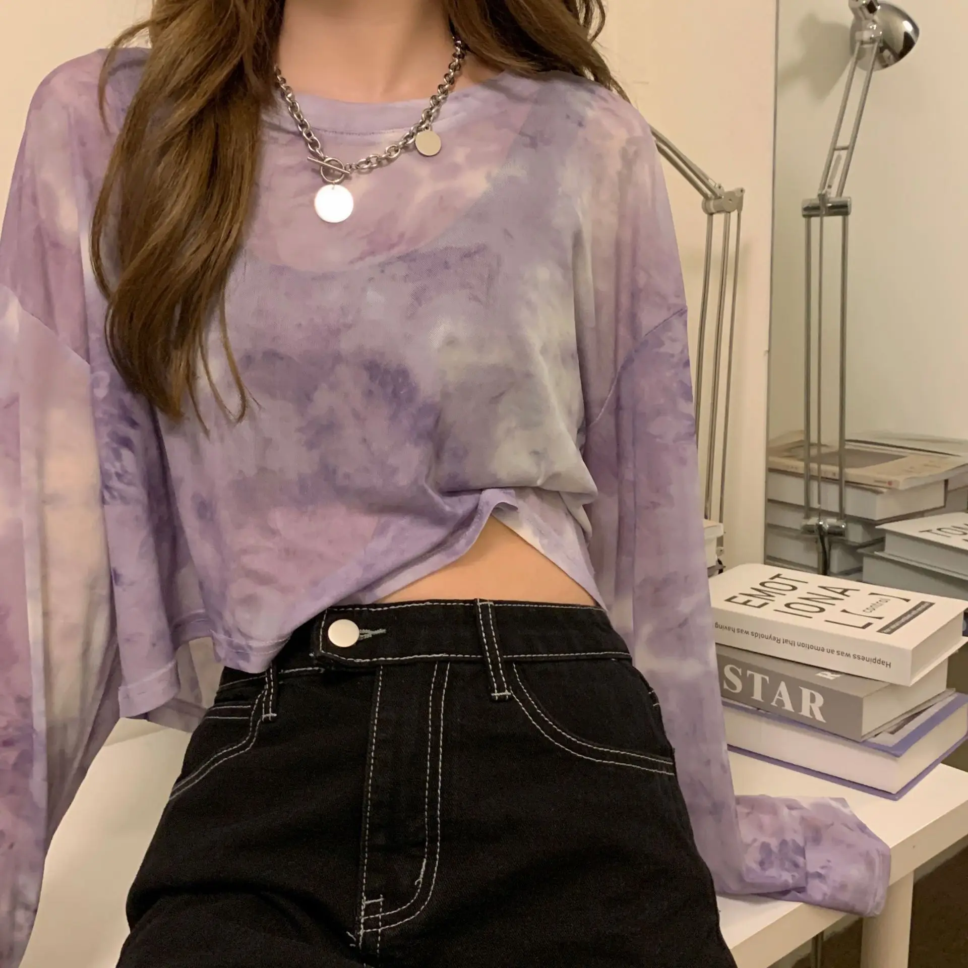 Women's Thin Ice Silk Long Sleeve Sun Protection Top - Image 4