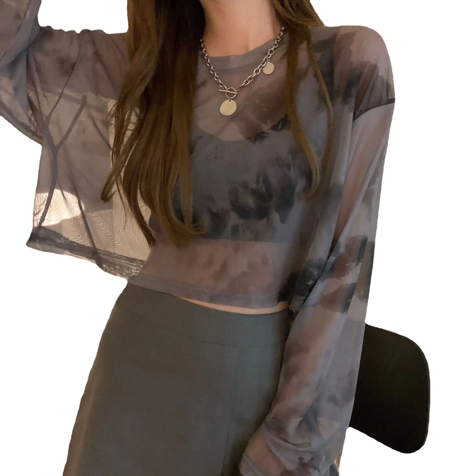 Women's Thin Ice Silk Long Sleeve Sun Protection Top - Image 7