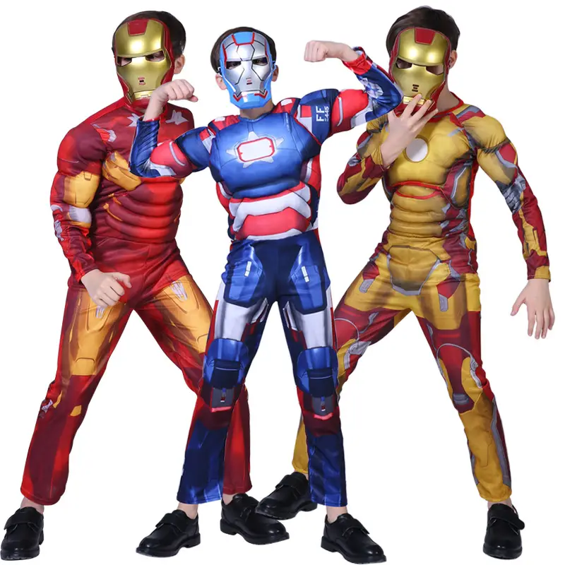 Children Avengers Muscle Suit Halloween Costume Captain America - Image 56