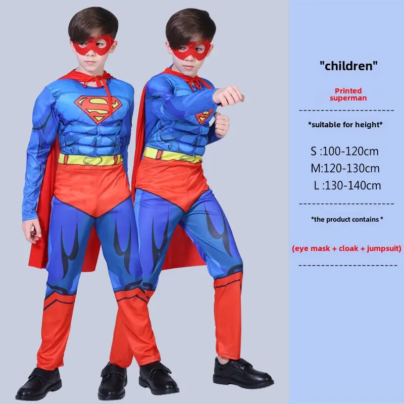 Children Avengers Muscle Suit Halloween Costume Captain America - Image 10