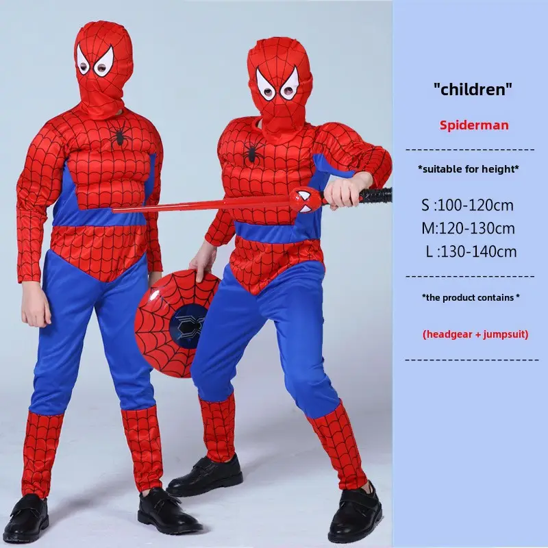 Children Avengers Muscle Suit Halloween Costume Captain America - Image 22