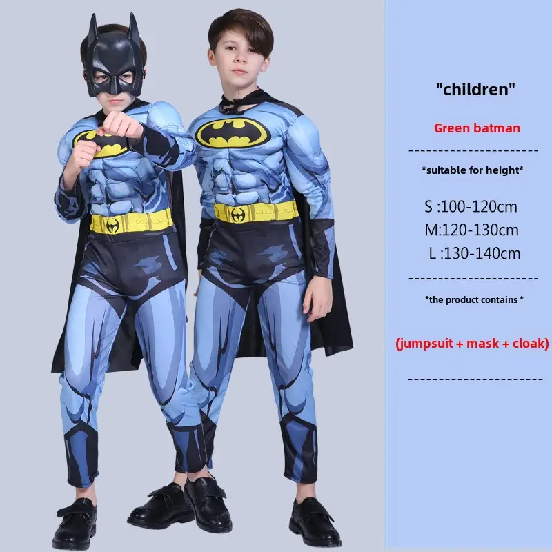 Children Avengers Muscle Suit Halloween Costume Captain America - Image 31