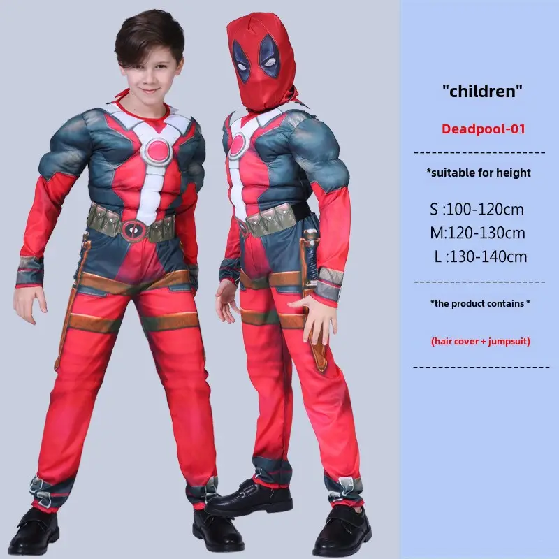 Children Avengers Muscle Suit Halloween Costume Captain America - Image 39