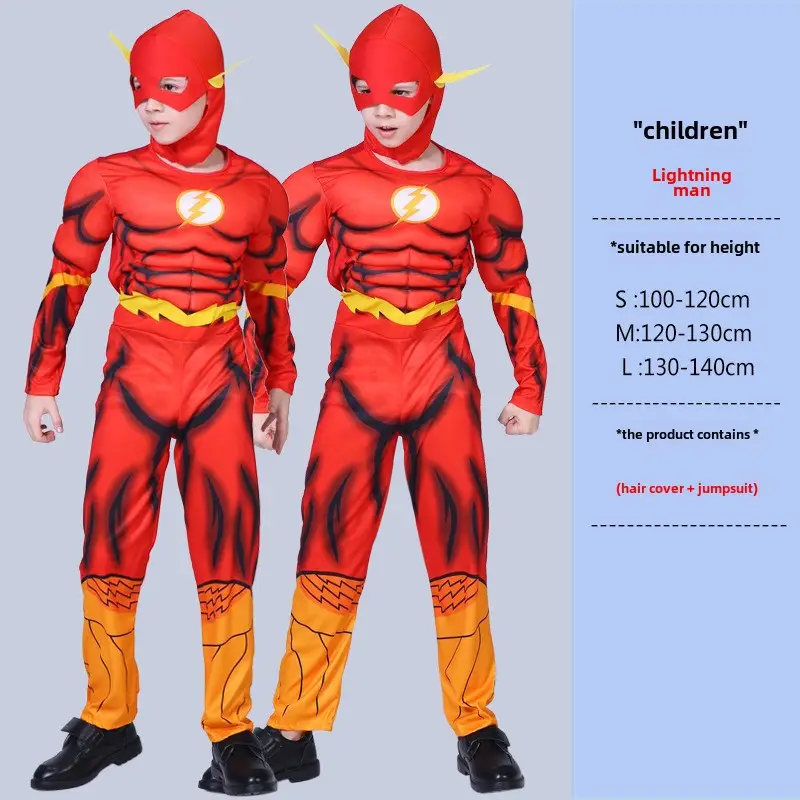 Children Avengers Muscle Suit Halloween Costume Captain America - Image 41