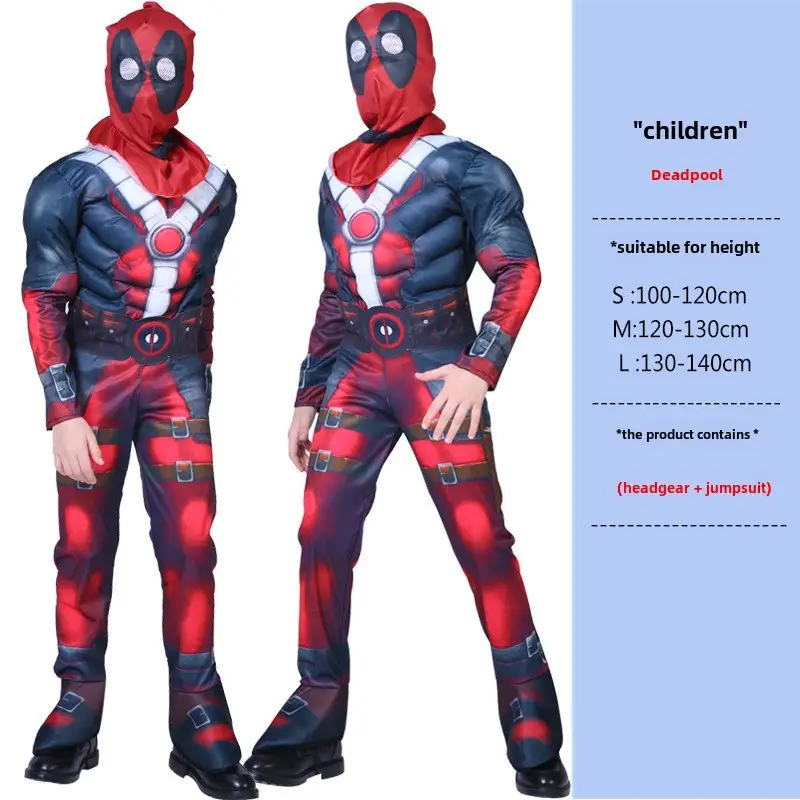 Children Avengers Muscle Suit Halloween Costume Captain America - Image 50