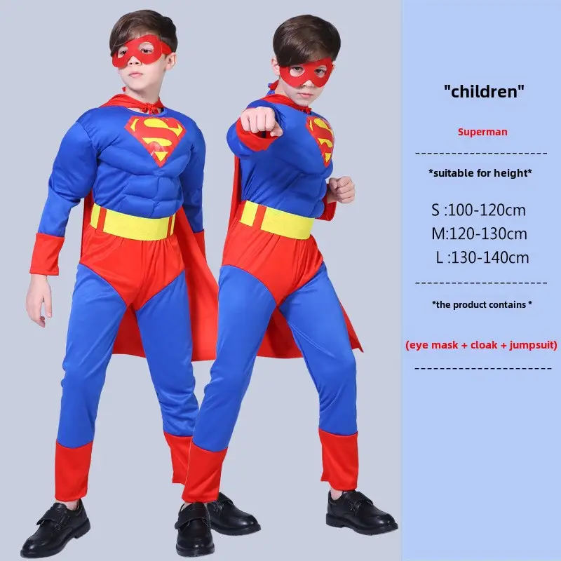 Children Avengers Muscle Suit Halloween Costume Captain America - Image 8